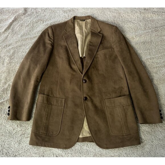 Branford Taylor Men's  Sport Coat Blazer Brown - Picture 5 of 16